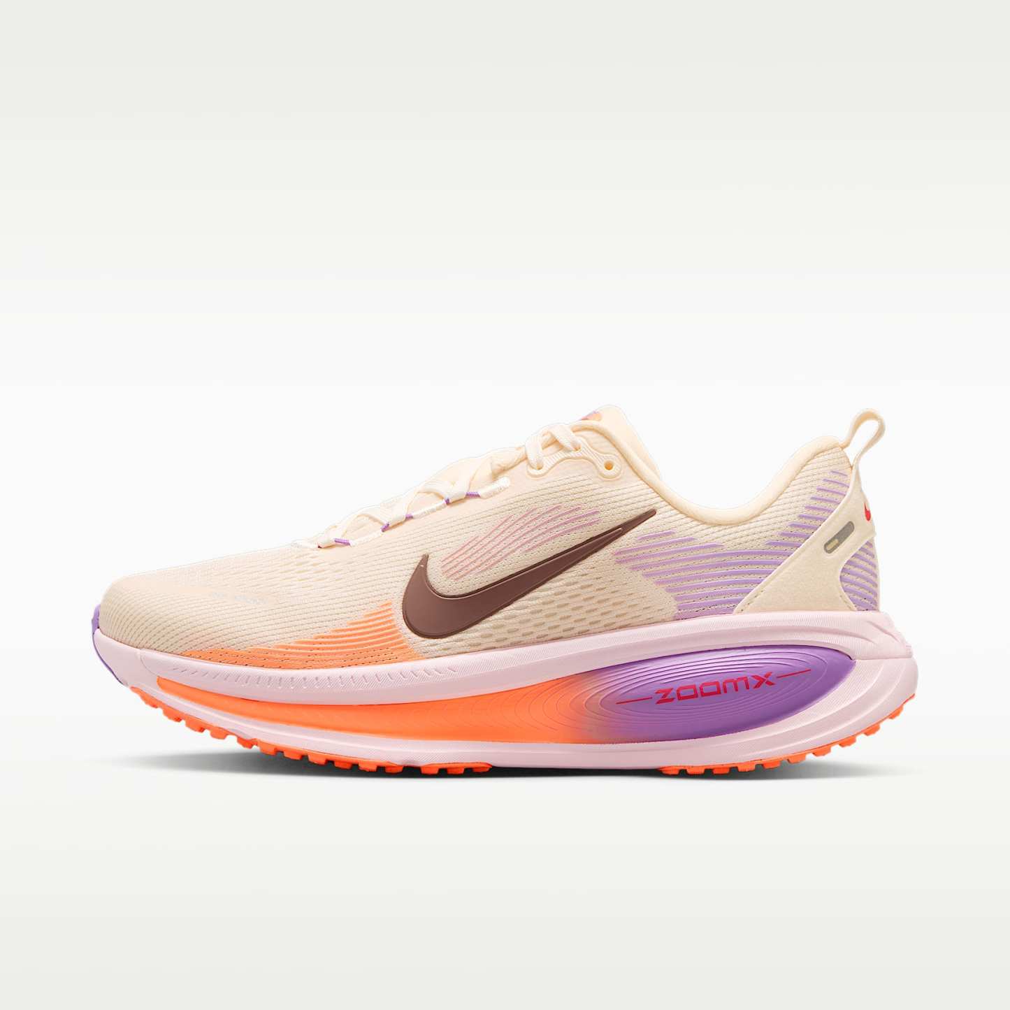 Nike Vomero 18 Straßenlaufschuh (Damen) – Chalk/Pink Foam/Bright Violet/Tattoo