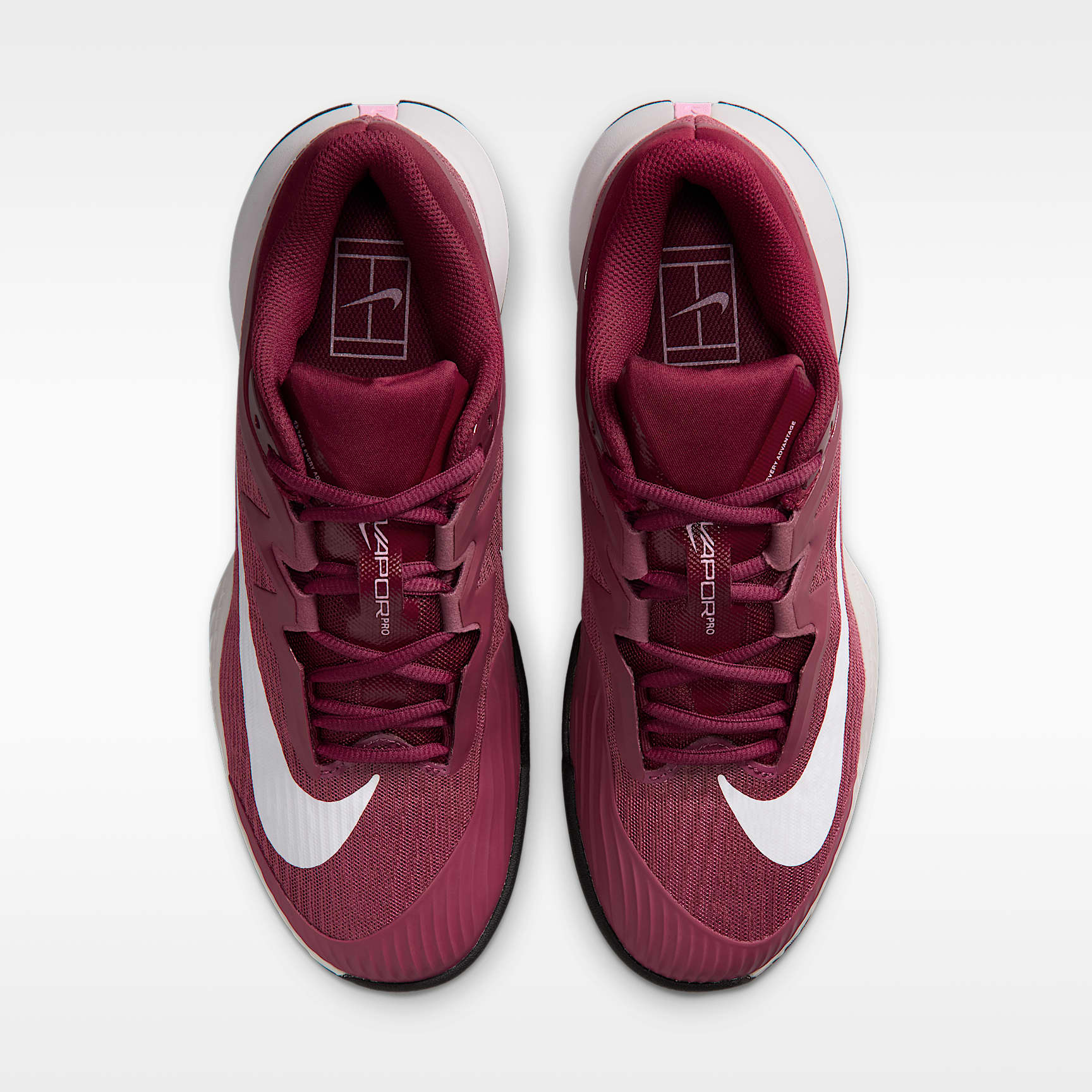 Nike Vapor Pro 3 Tennisschuh für Hartplätze (Damen) – Pink Smoke/Vast Grey/Schwarz/Weiß