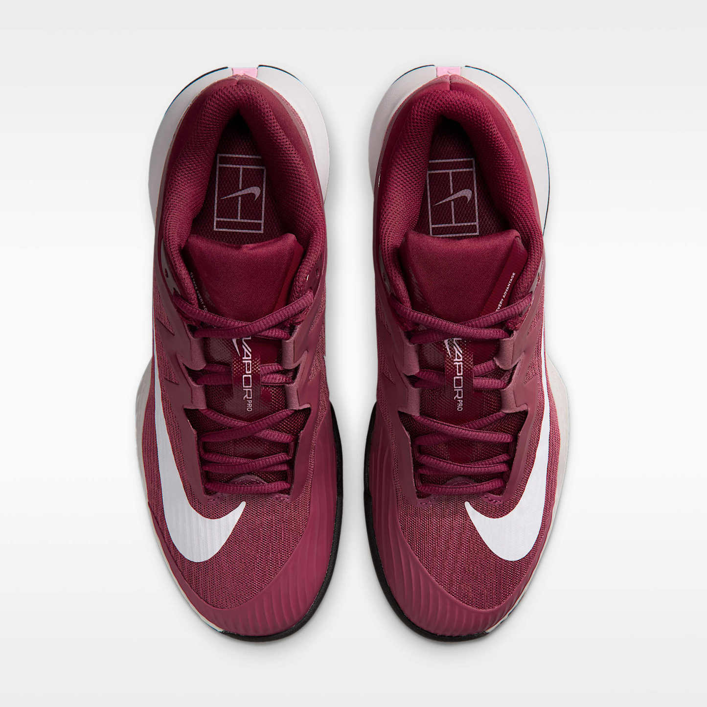 Nike Vapor Pro 3 Tennisschuh für Hartplätze (Damen) – Pink Smoke/Vast Grey/Schwarz/Weiß