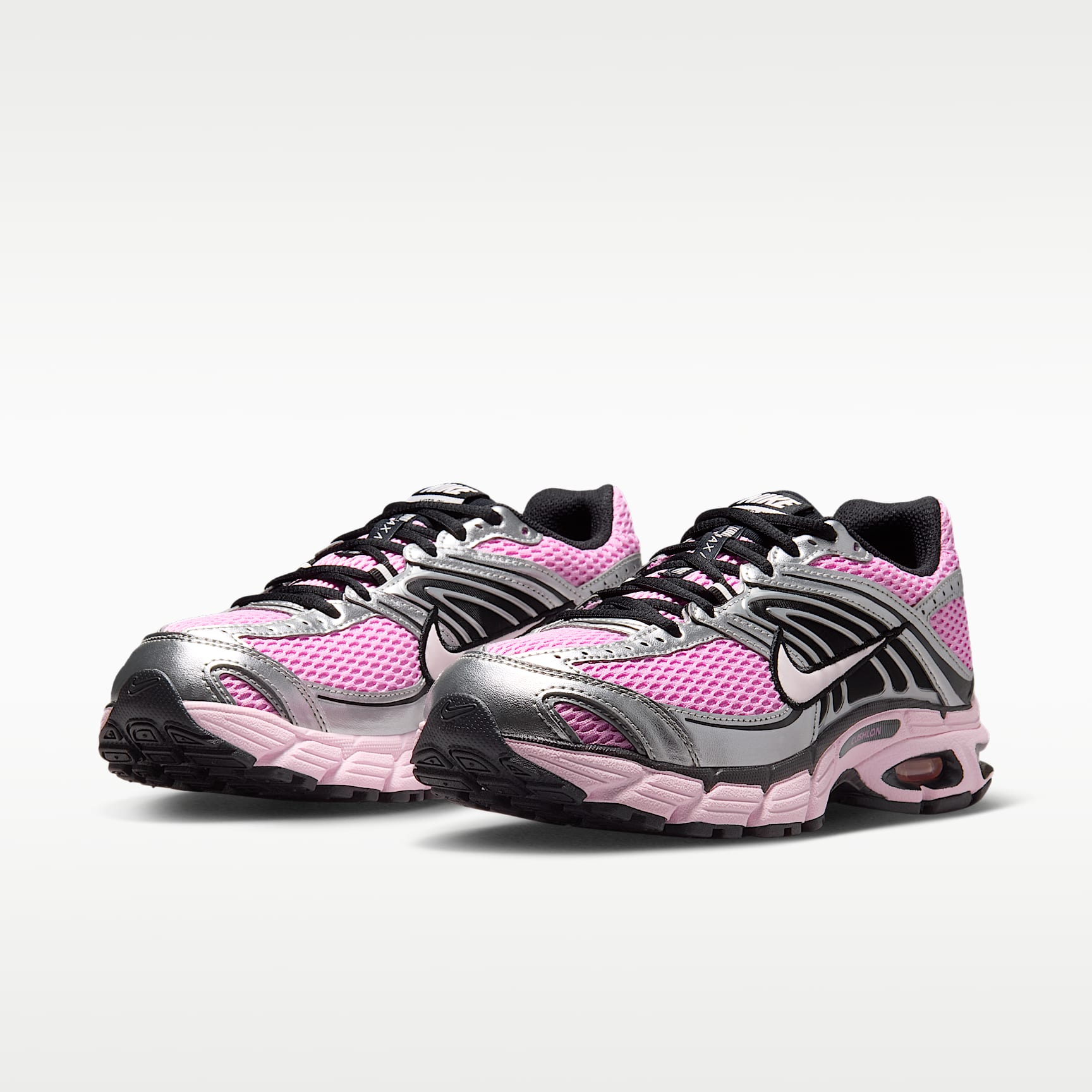 Nike Air Max Moto 2K Schuh mit reflektierenden Akzenten (Damen) – Pink Rise/Metallic Silver/Schwarz/Pearl Pink