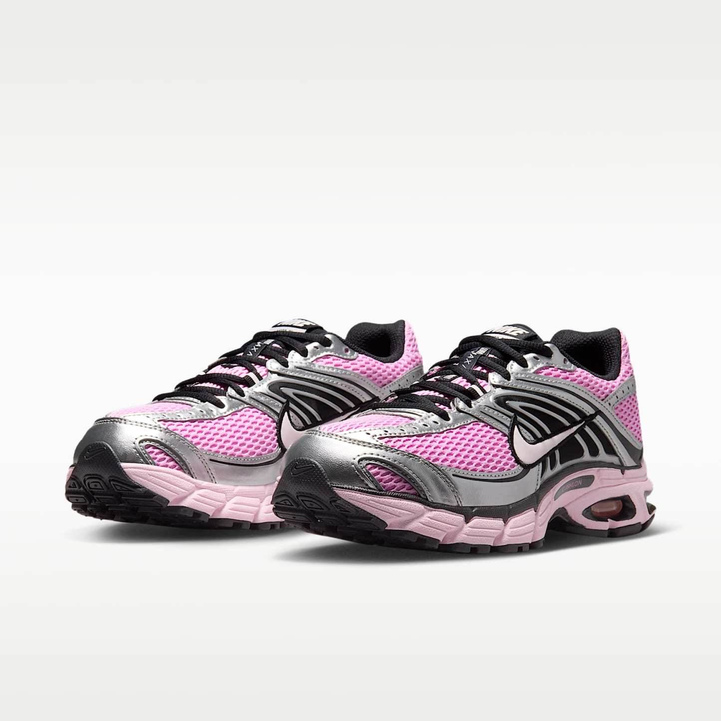 Nike Air Max Moto 2K Schuh mit reflektierenden Akzenten (Damen) – Pink Rise/Metallic Silver/Schwarz/Pearl Pink