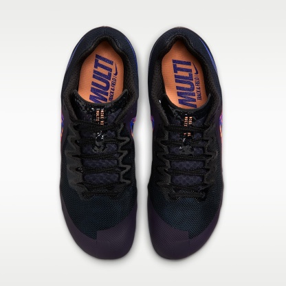 Nike Zoom Rival Multi Glam Mehrkampf-Leichtathletik-Spikes – Dark Obsidian/Orange Pulse/Indigo Burst/Schwarz