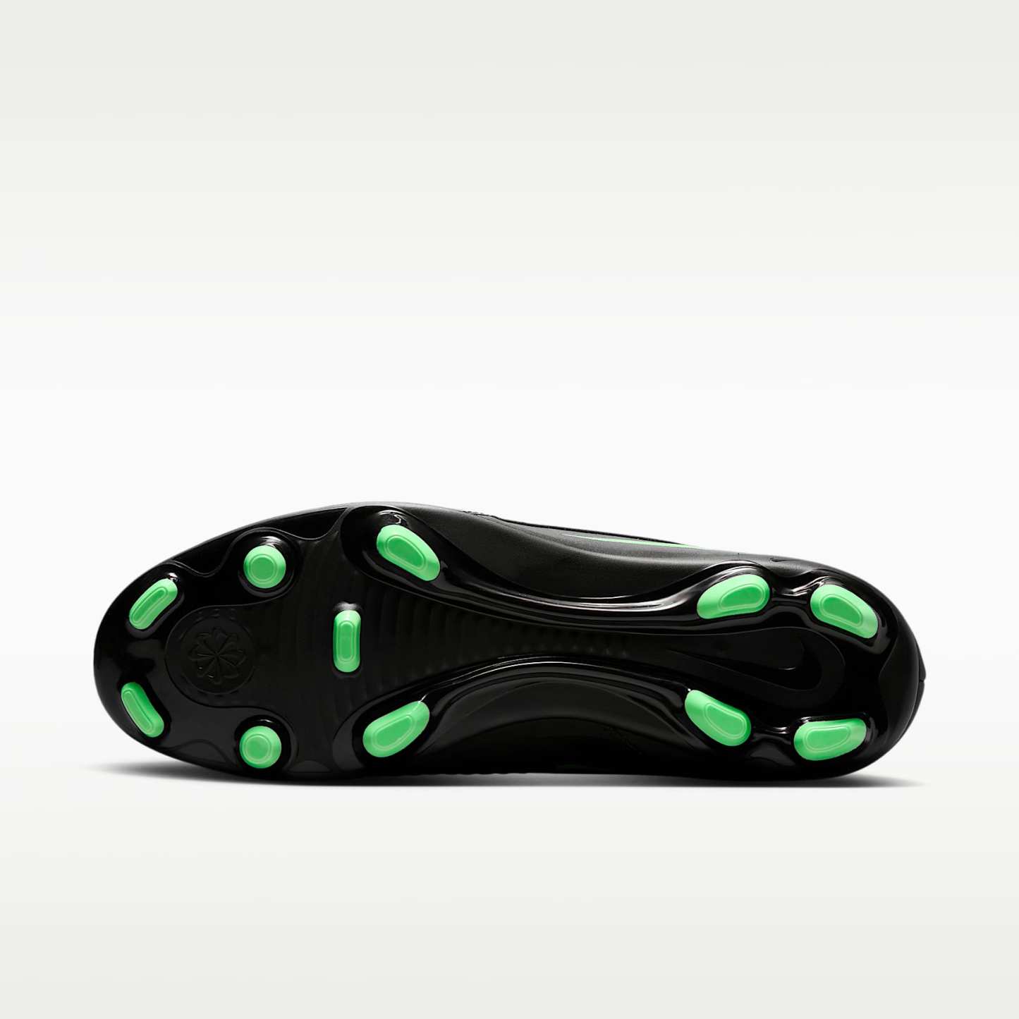 Nike Phantom 6 Low Club Fußballschuh für verschiedene Böden – Schwarz/Schwarz/Illusion Green