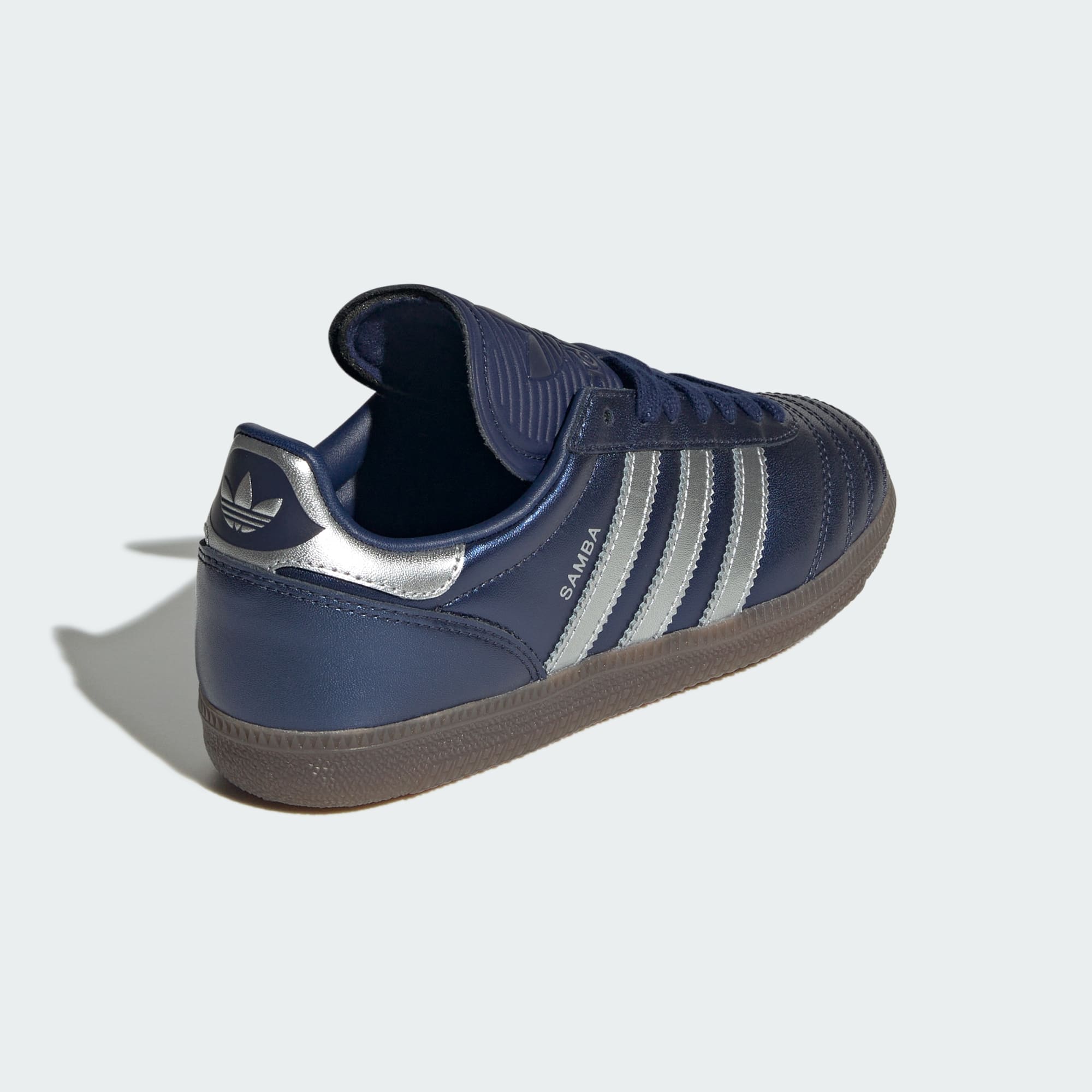 SAMBA JP SCHUH – Dark Blue / Silver Metallic / Gum – KI0540