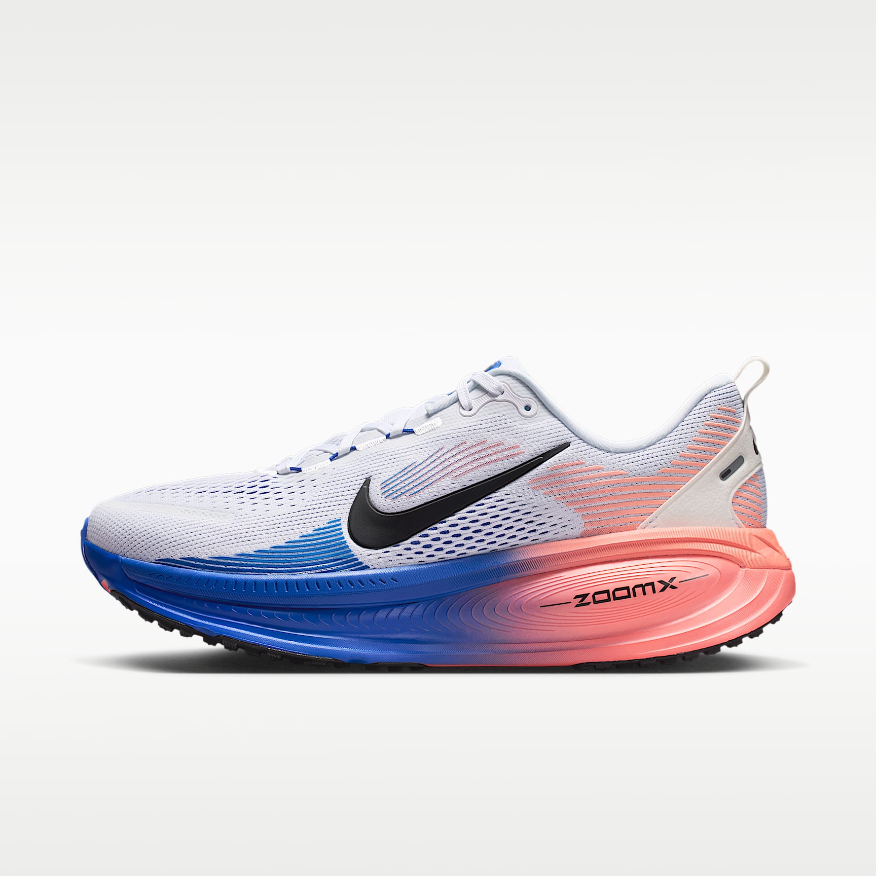 Nike Vomero 18 Straßenlaufschuh (Herren) – Weiß/Racer Blue/Atomic Pink/Schwarz