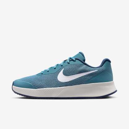NikeCourt Lite 3 Clay Court Tennisschuh (Herren) – Smokey Blue/Light Bone/New Slate/Weiß