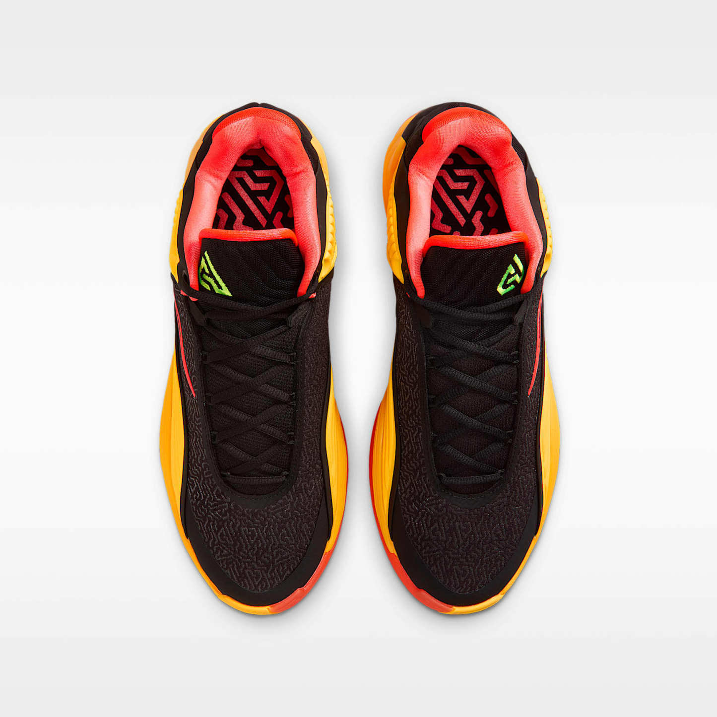 Giannis Freak 7 "Light Aqua" Basketballschuh – Schwarz/Laser Orange/Volt/Bright Crimson