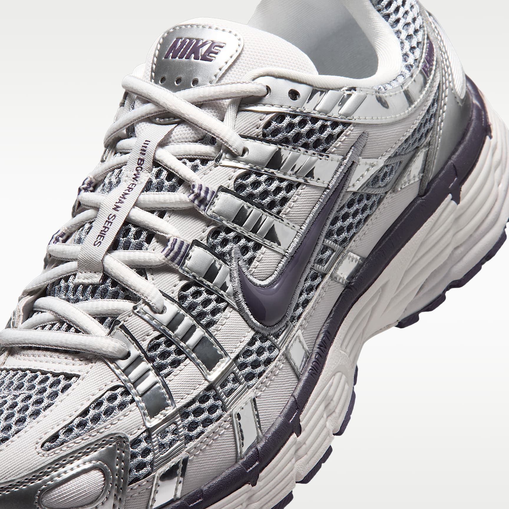 Nike P-6000 Schuh (Damen) – Vast Grey/Metallic Silver/Stealth/Dark Raisin