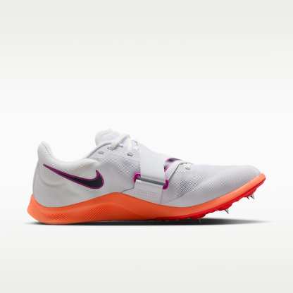 Nike Zoom Rival Jump Sprung-Spikes für Leichtathletik – Weiß/Hyper Turquoise/Bright Crimson/Obsidian