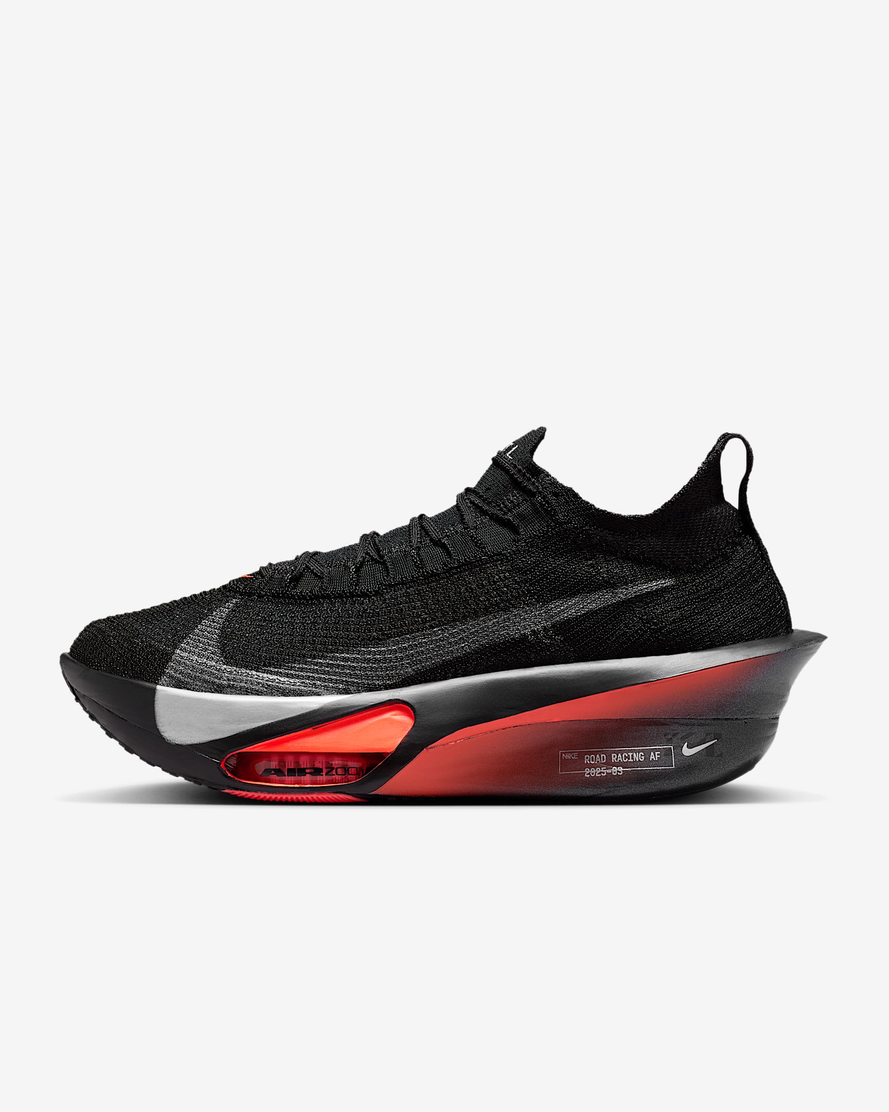 Nike Alphafly 3 Herren-Straßenlaufschuh für Wettkämpfe – Schwarz/Bright Crimson/Wolf Grey/Metallic Silver