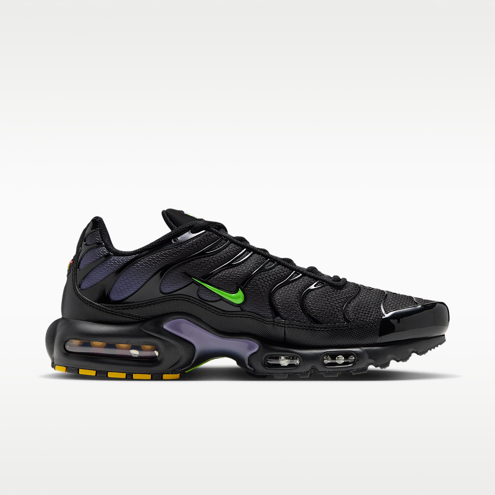 Nike Air Max Plus Schuh (Herren) – Schwarz/Canyon Purple/Electric Green