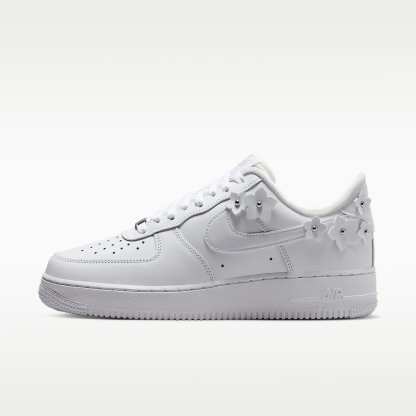 Nike Air Force 1 '07 "Florette" Schuh (Damen) – Weiß/Wolf Grey/Metallic Silver/Weiß