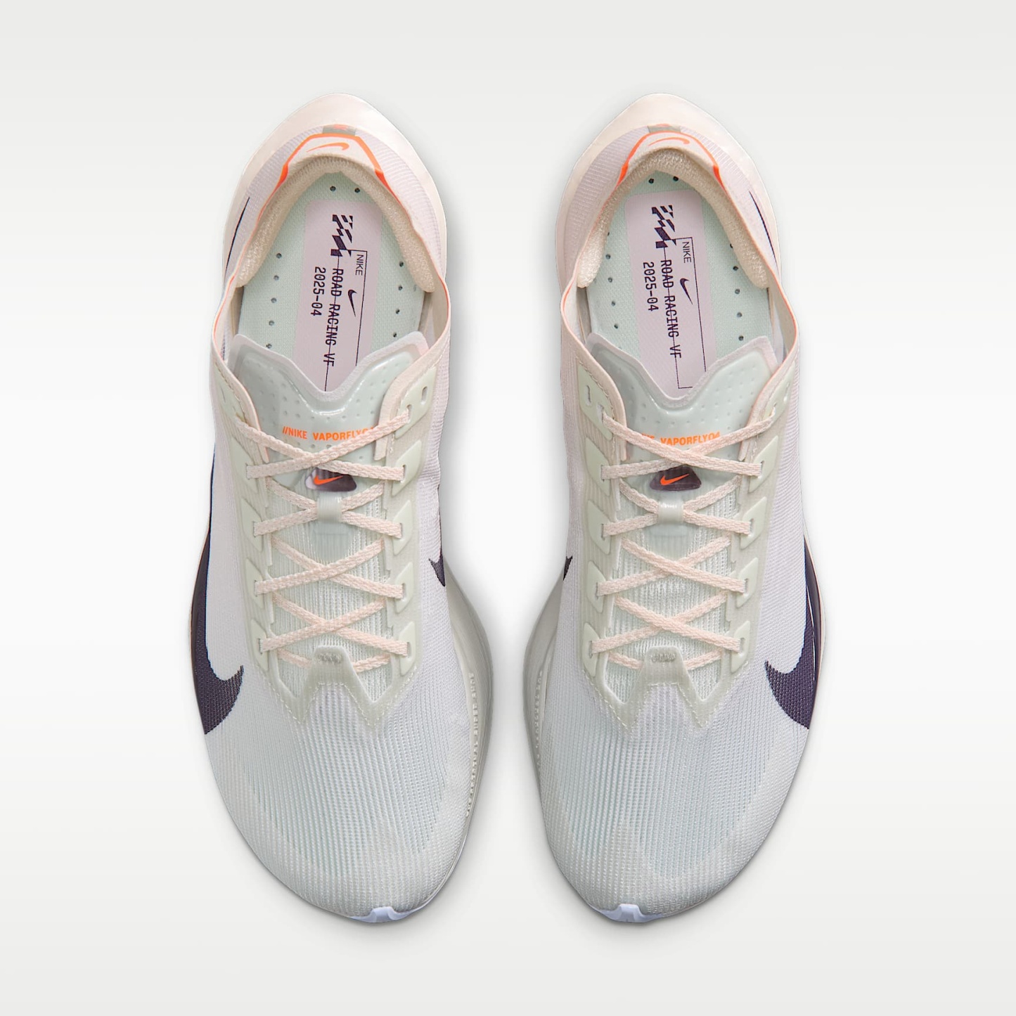Nike Vaporfly 4 Straßenlaufschuh für Wettkämpfe (Damen) – Barely Green/Chalk/Hyper Crimson/Purple Dynasty
