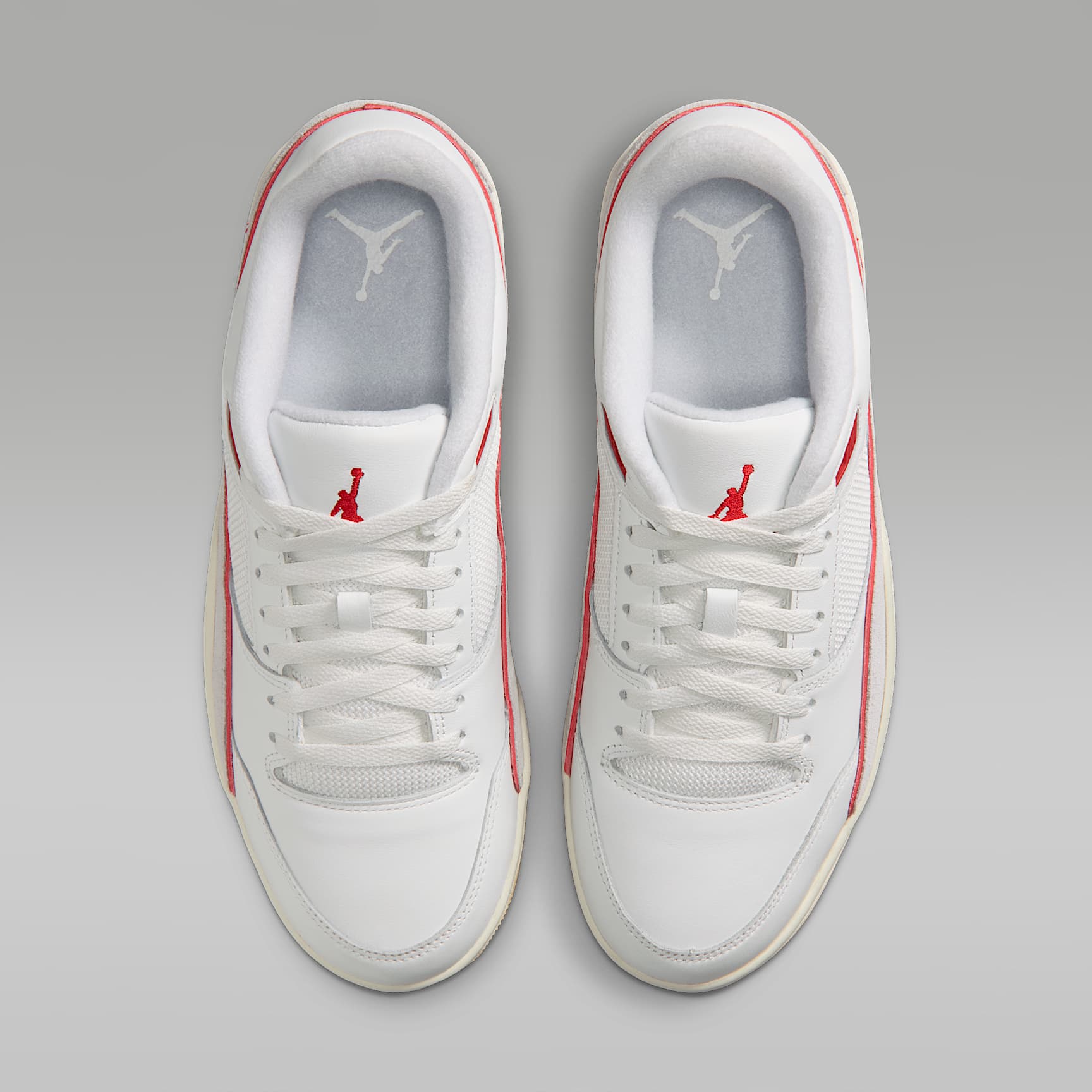 Jordan Flight Court Schuh (Herren) – Summit White/Pure Platinum/Sesame/University Red