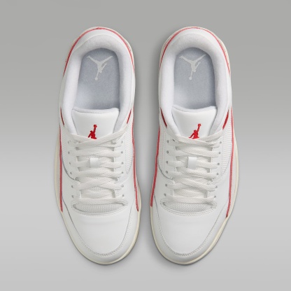 Jordan Flight Court Schuh (Herren) – Summit White/Pure Platinum/Sesame/University Red