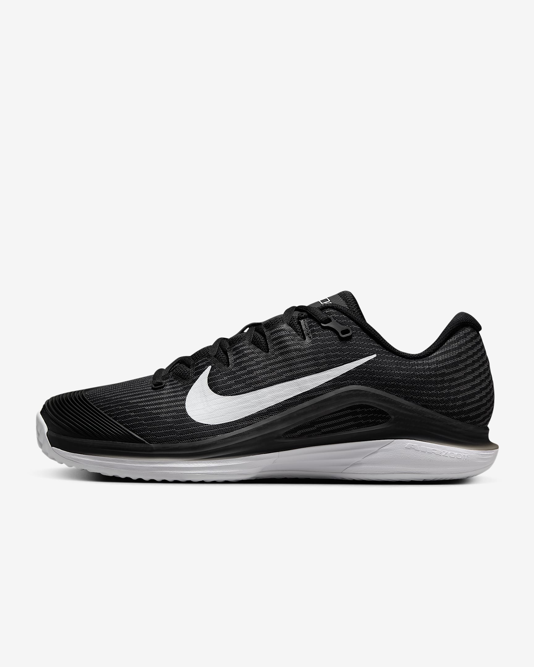 Nike Vapor 12 Clay Court Tennisschuh (Herren) – Schwarz/Dark Smoke Grey/Weiß