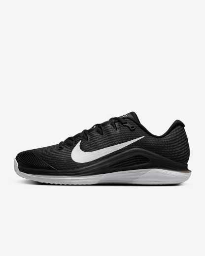 Nike Vapor 12 Clay Court Tennisschuh (Herren) – Schwarz/Dark Smoke Grey/Weiß