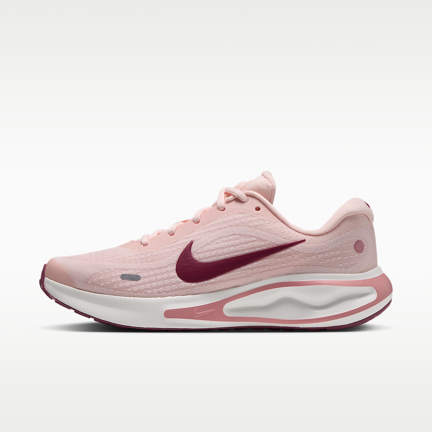 Nike Journey Run Straßenlaufschuh für Damen – Orange Pearl/Rust Pink/Sail/Pink Smoke
