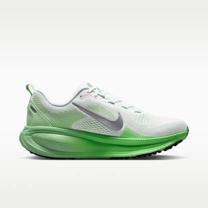 Nike Vomero 18 Straßenlaufschuh (Damen) – Weiß/Illusion Green/Court Green/Metallic Silver