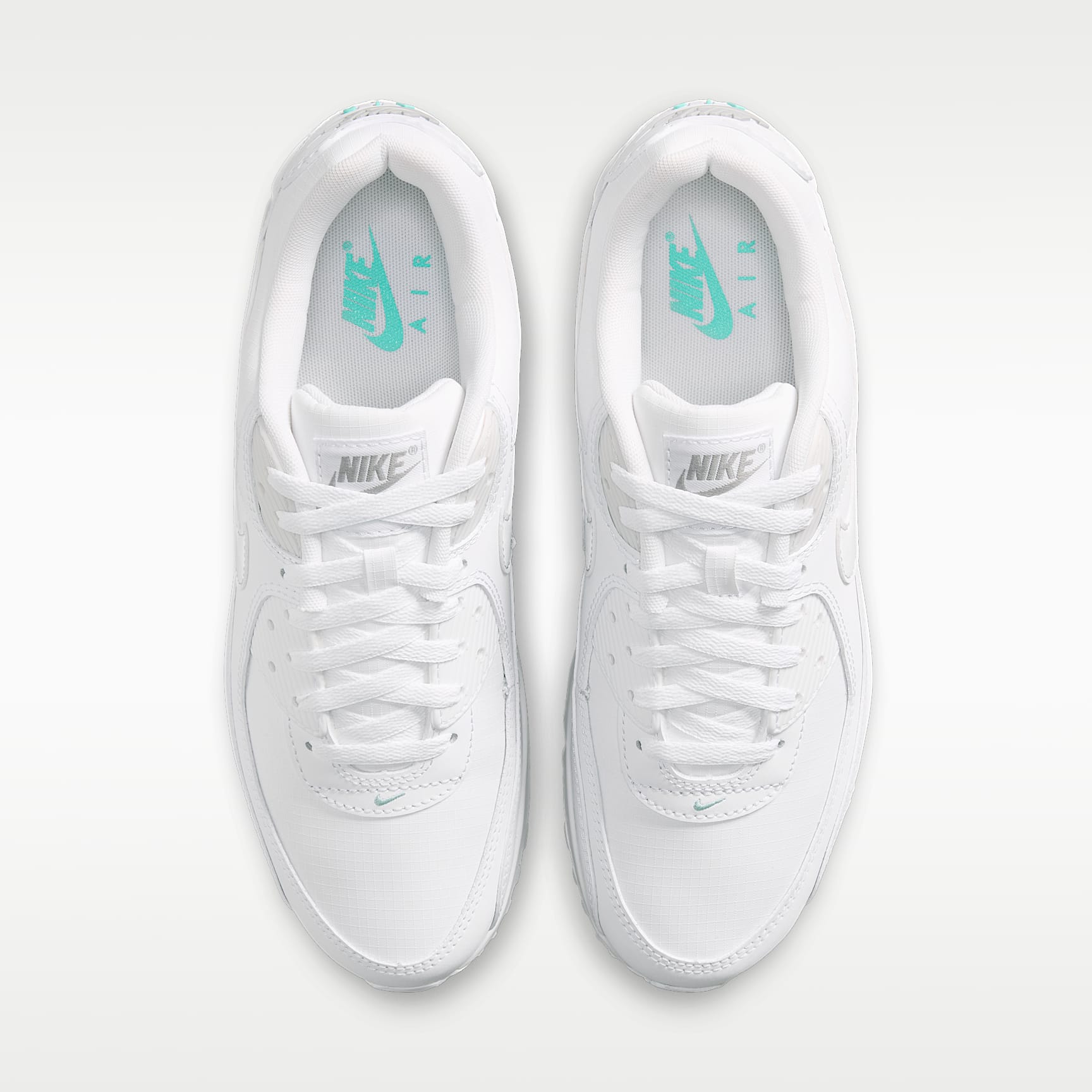 Nike Air Max 90 Schuh (Herren) – Weiß/Hyper Turquoise/Photon Dust