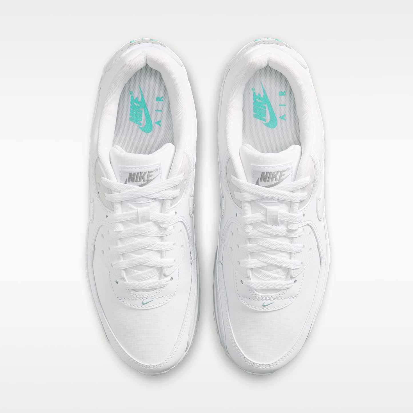 Nike Air Max 90 Schuh (Herren) – Weiß/Hyper Turquoise/Photon Dust
