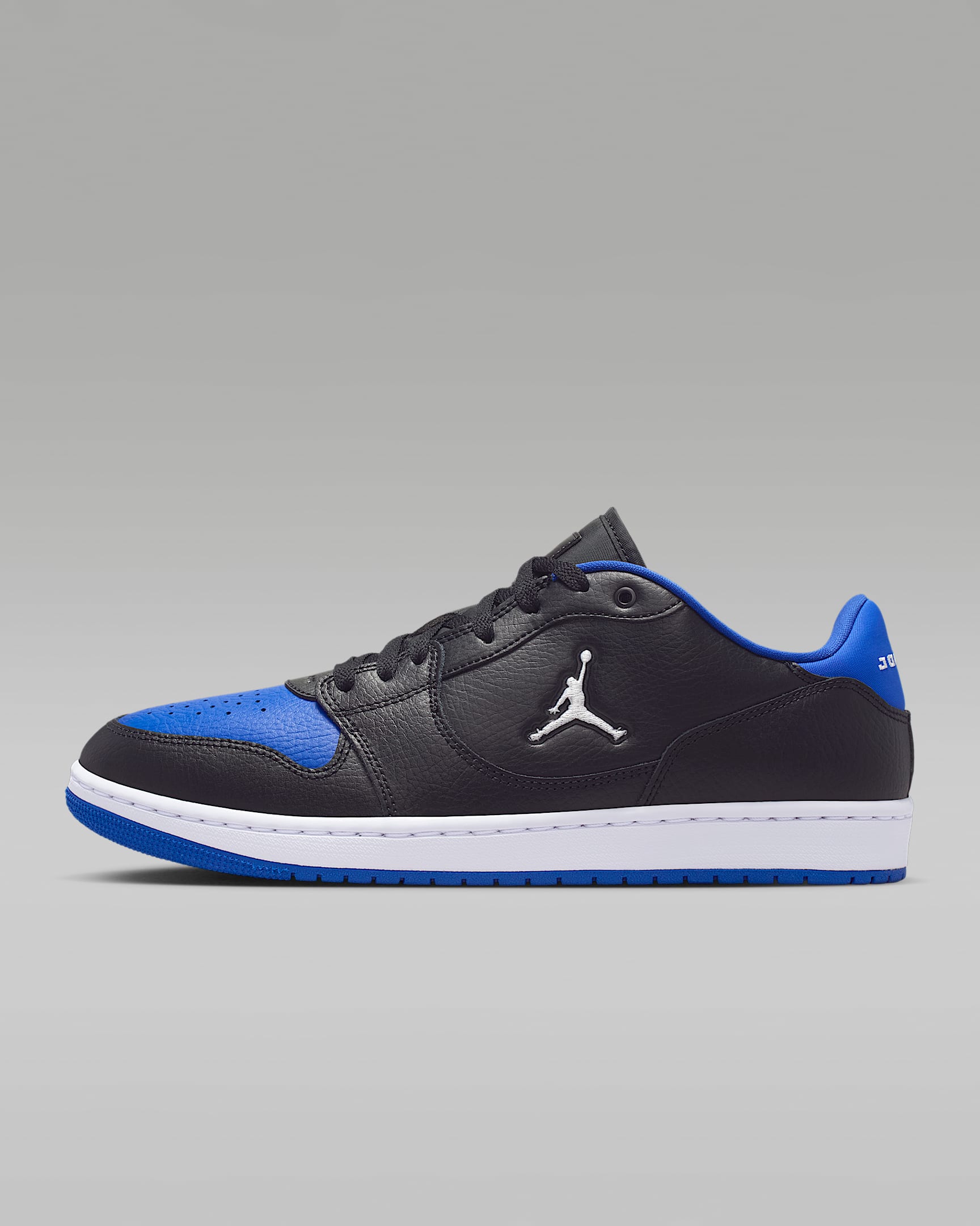 Jordan Court Connect Low Herrenschuhe – Schwarz/Game Royal/Weiß