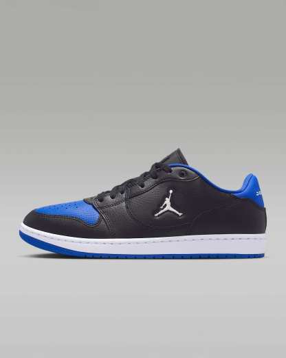 Jordan Court Connect Low Herrenschuhe – Schwarz/Game Royal/Weiß