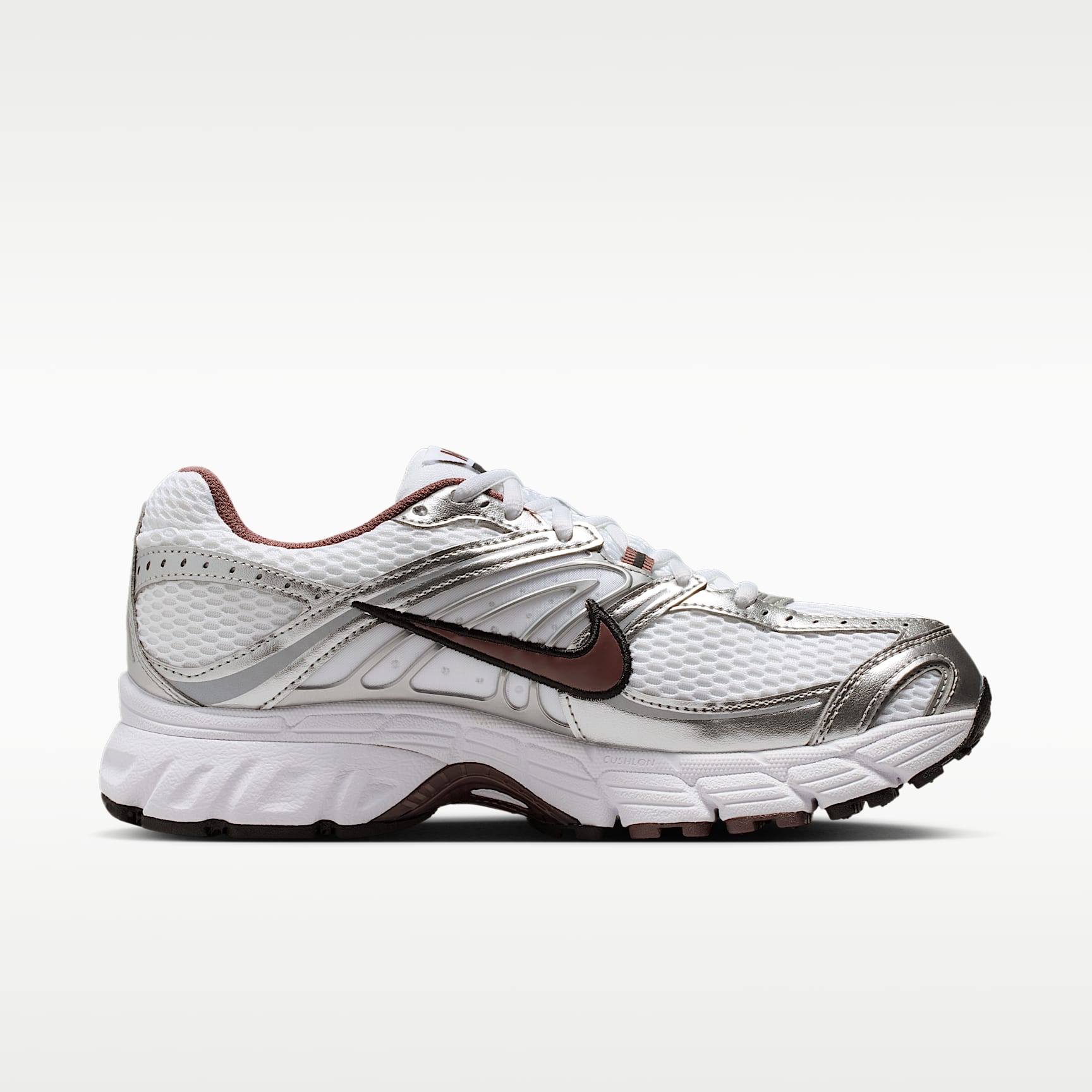 Nike Air Max Moto 2K Schuh mit reflektierenden Akzenten (Damen) – Weiß/Metallic Silver/Schwarz/Tattoo