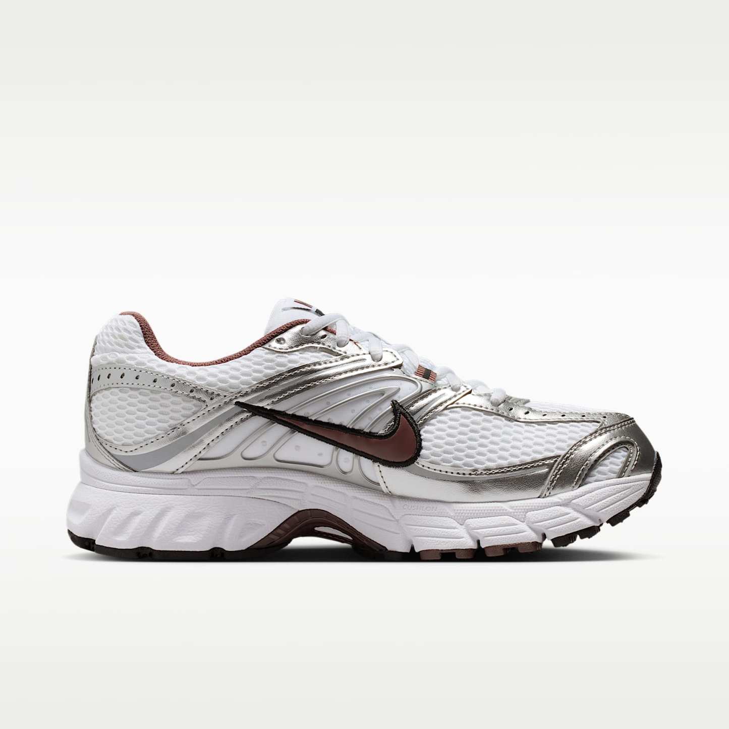 Nike Air Max Moto 2K Schuh mit reflektierenden Akzenten (Damen) – Weiß/Metallic Silver/Schwarz/Tattoo