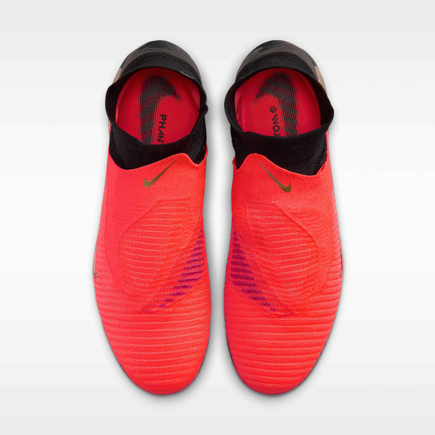 Nike Phantom 6 High Elite Fußballschuh für normalen Rasen – Bright Crimson/Bright Crimson/Schwarz