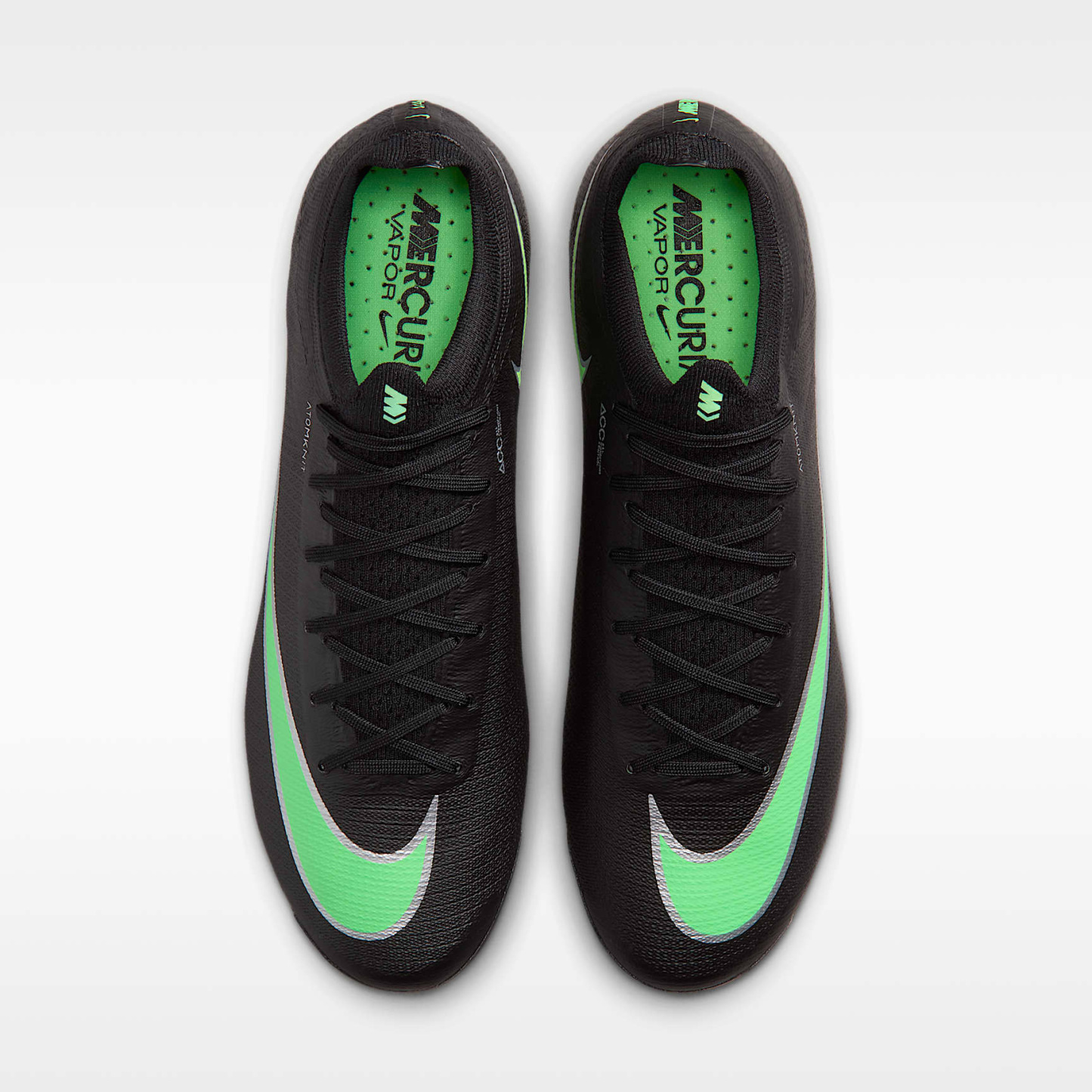 Nike Mercurial Vapor 17 Elite Low-Top-Fußballschuh für Kunstrasen – Schwarz/Schwarz/Illusion Green