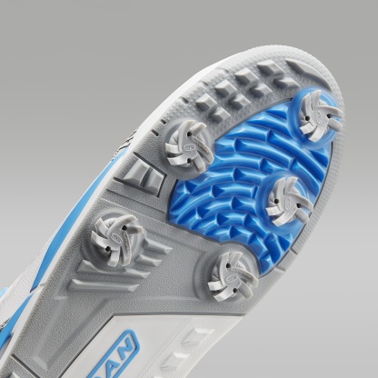 Jordan Spizike G Golfschuh – Weiß/Wolf Grey/University Blue