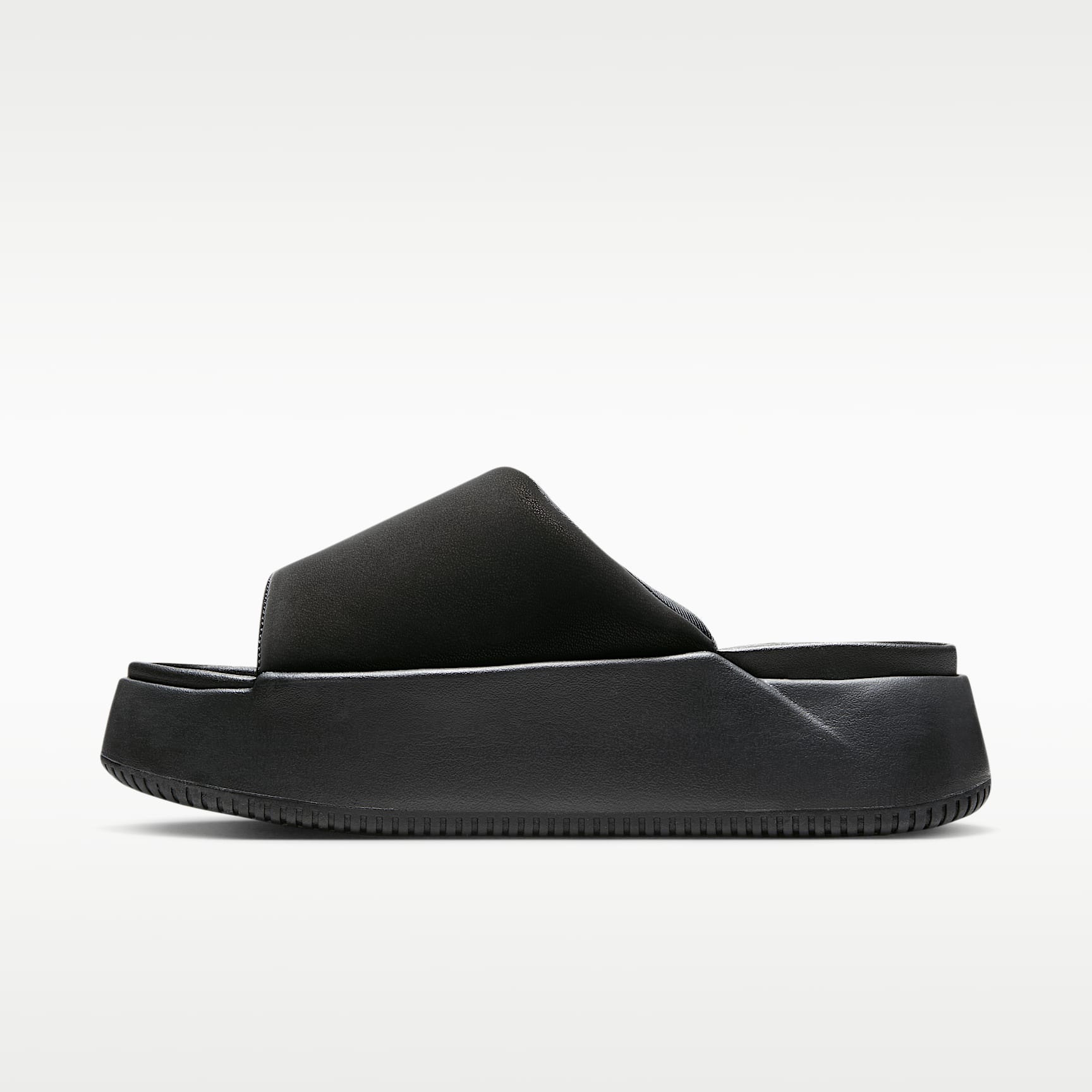 Nike Calm Elevation Slides (Damen) – Schwarz/Schwarz