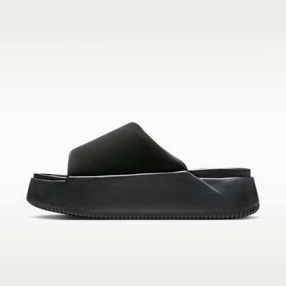 Nike Calm Elevation Slides (Damen) – Schwarz/Schwarz