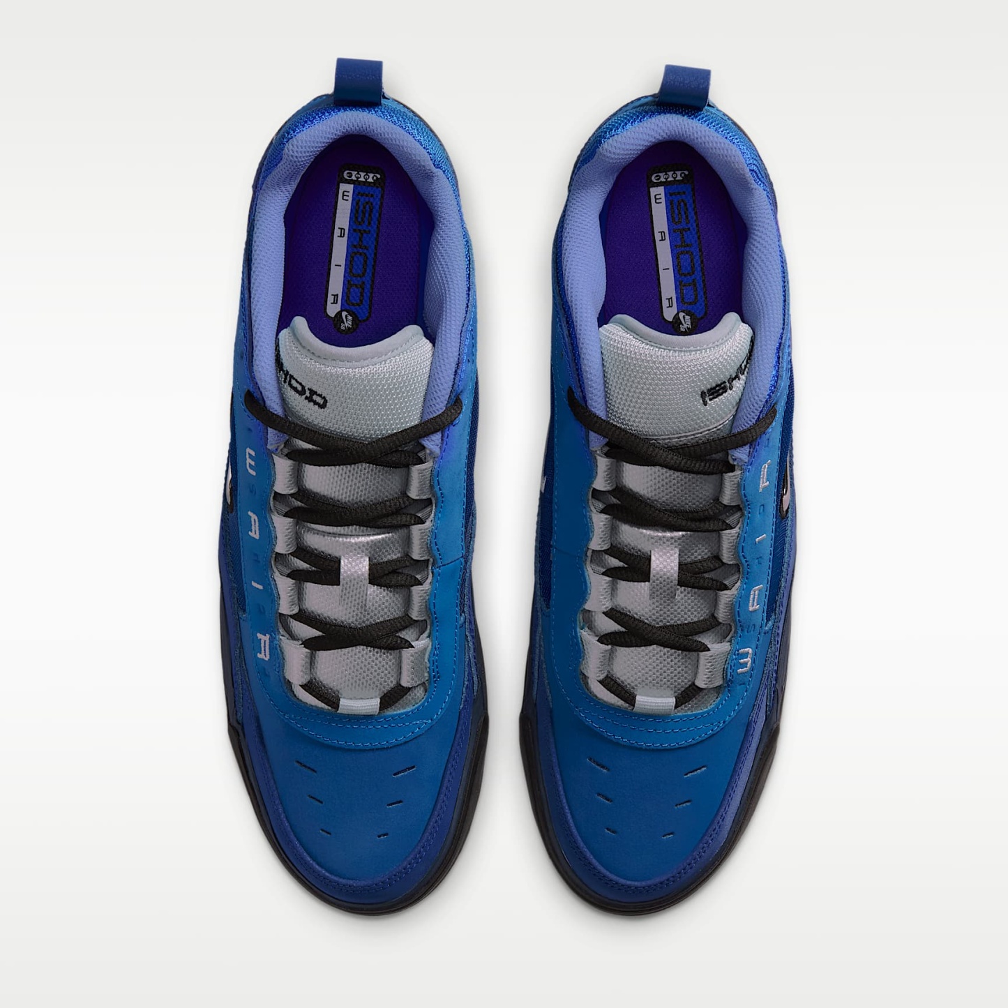 Nike Air Max Ishod Skateboardschuh – Blue Void/Radiant Blue/Bright Blue/Metallic Silver