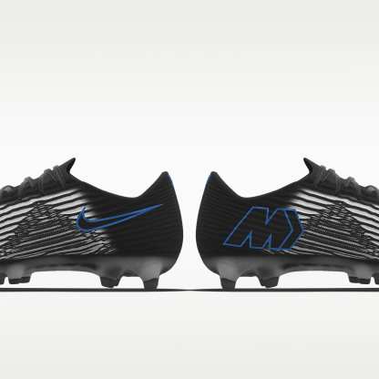Nike Mercurial Superfly 11 Elite By You personalisierbarer Low-Top-Fußballschuh für Kunstrasen – Schwarz/Schwarz [4172670494]