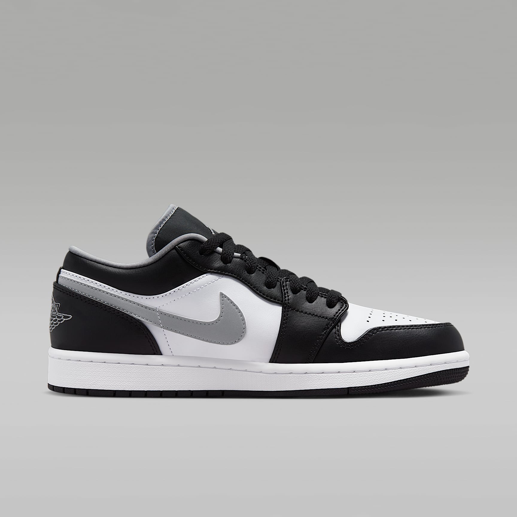 Air Jordan 1 Low Herrenschuh – Schwarz/Weiß/Particle Grey