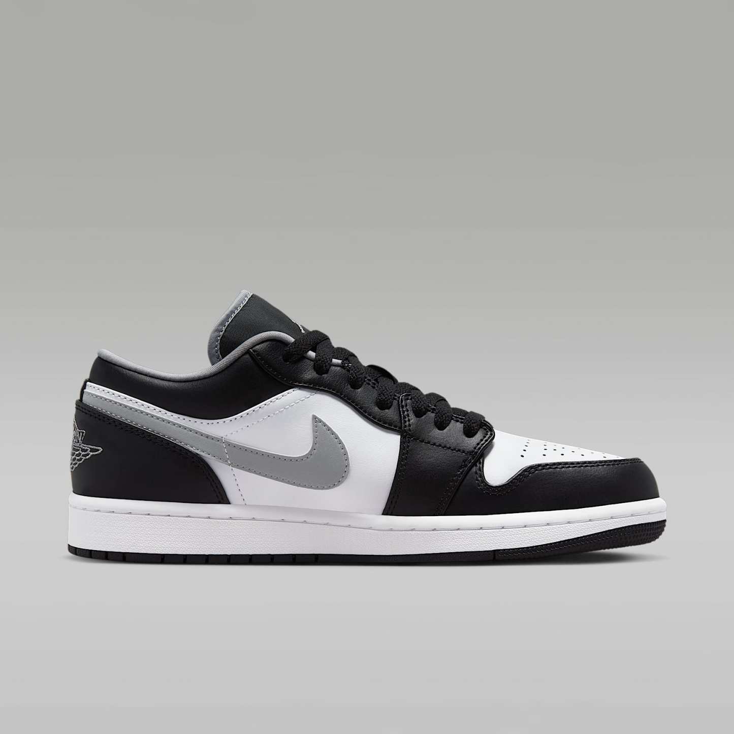 Air Jordan 1 Low Herrenschuh – Schwarz/Weiß/Particle Grey