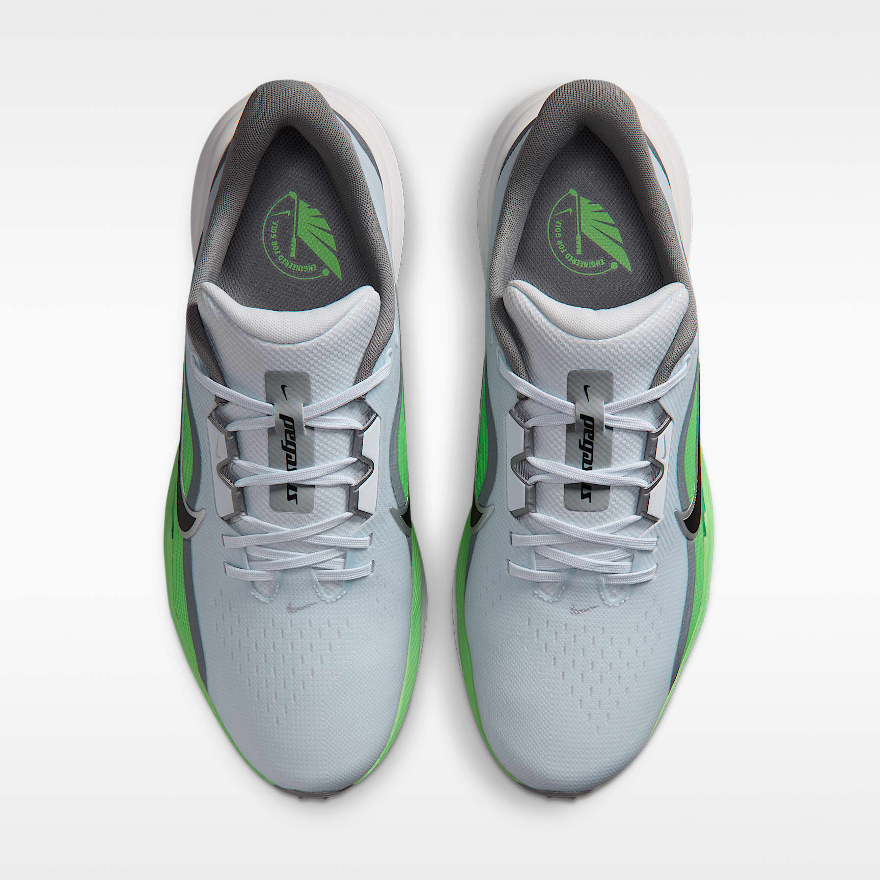 Nike Pegasus 1 G Golfschuh – Football Grey/Illusion Green/Schwarz