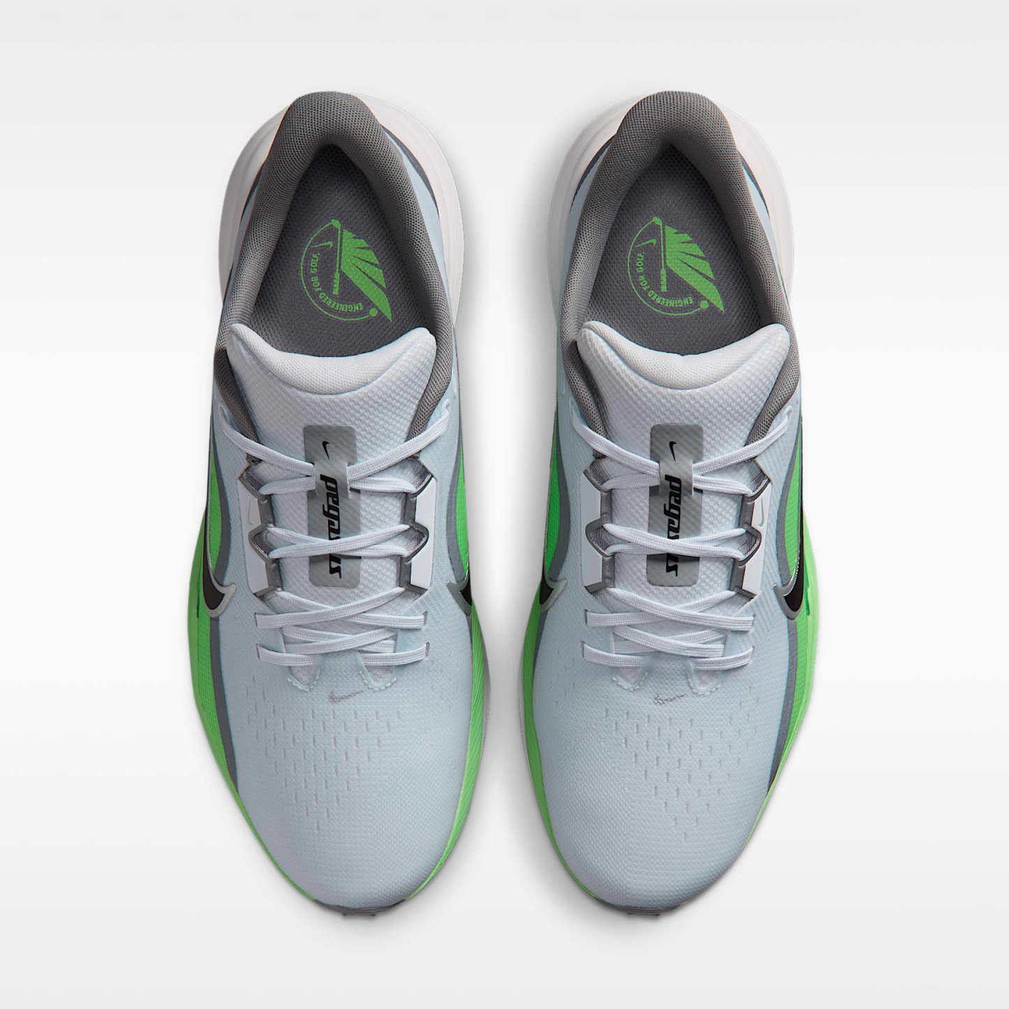 Nike Pegasus 1 G Golfschuh – Football Grey/Illusion Green/Schwarz