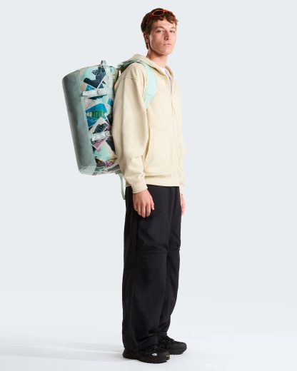 Base Camp Duffel-Tasche 50L – S – Opal Frost TNF Postcards Print-Opal Frost-Pearl Stone