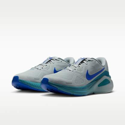 Nike Structure 26 Straßenlaufschuh (Herren) – Grey Mist/Smokey Blue/Racer Blue/Schwarz