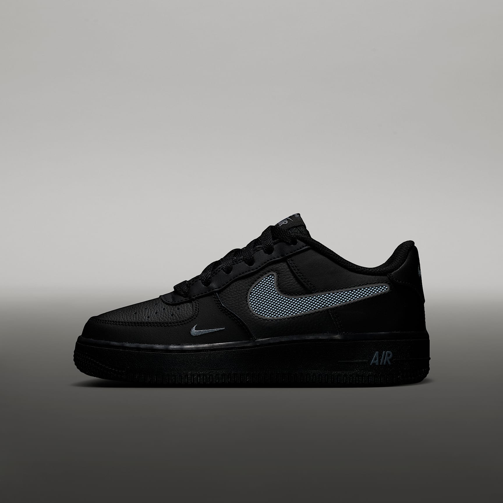 Nike Air Force 1 LV8 Schuh (ältere Kinder) – Schwarz/Cool Grey/Cool Grey