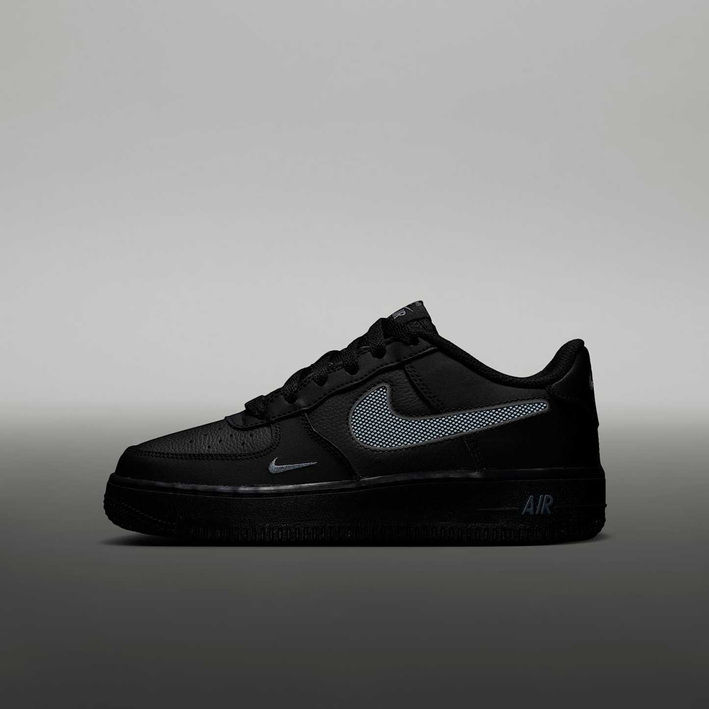 Nike Air Force 1 LV8 Schuh (ältere Kinder) – Schwarz/Cool Grey/Cool Grey