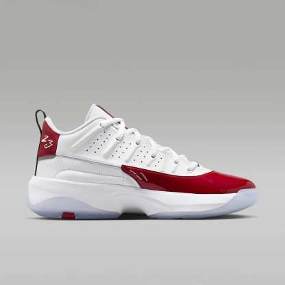 Jordan Max Aura 7 Schuh (Herren) – Weiß/Gym Red/Schwarz/Weiß