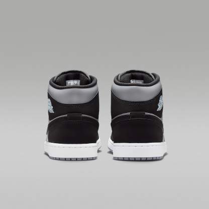 Air Jordan 1 Mid Schuh (Herren) – Schwarz/Cool Grey/Light Armory Blue/Schwarz