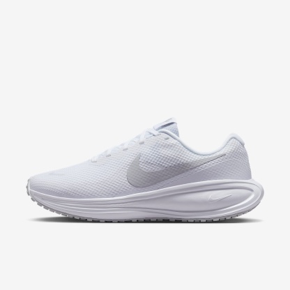 Nike Revolution 8 Straßenlaufschuh (Damen) – Weiß/Pure Platinum