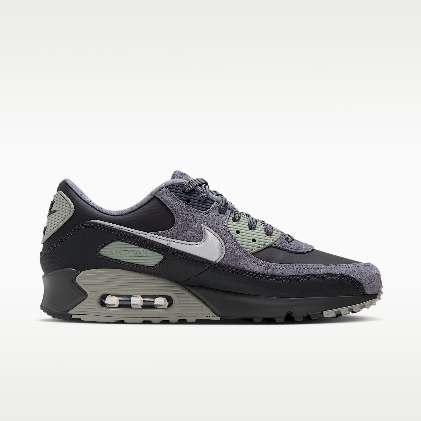 Nike Air Max 90 Schuh (Herren) – Iron Grey/Anthracite/Cool Grey/Metallic Silver