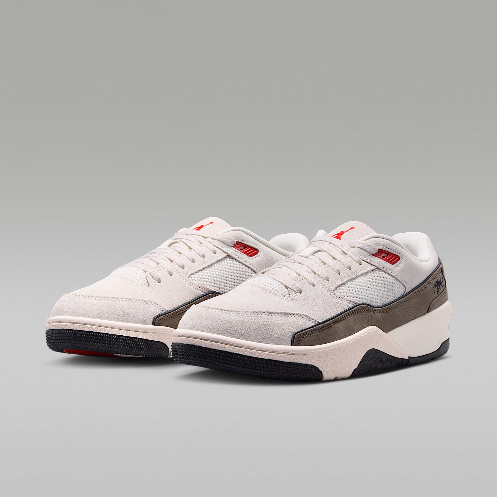 Jordan Flight Court Schuh (Herren) – Phantom/Palomino/Schwarz/University Red