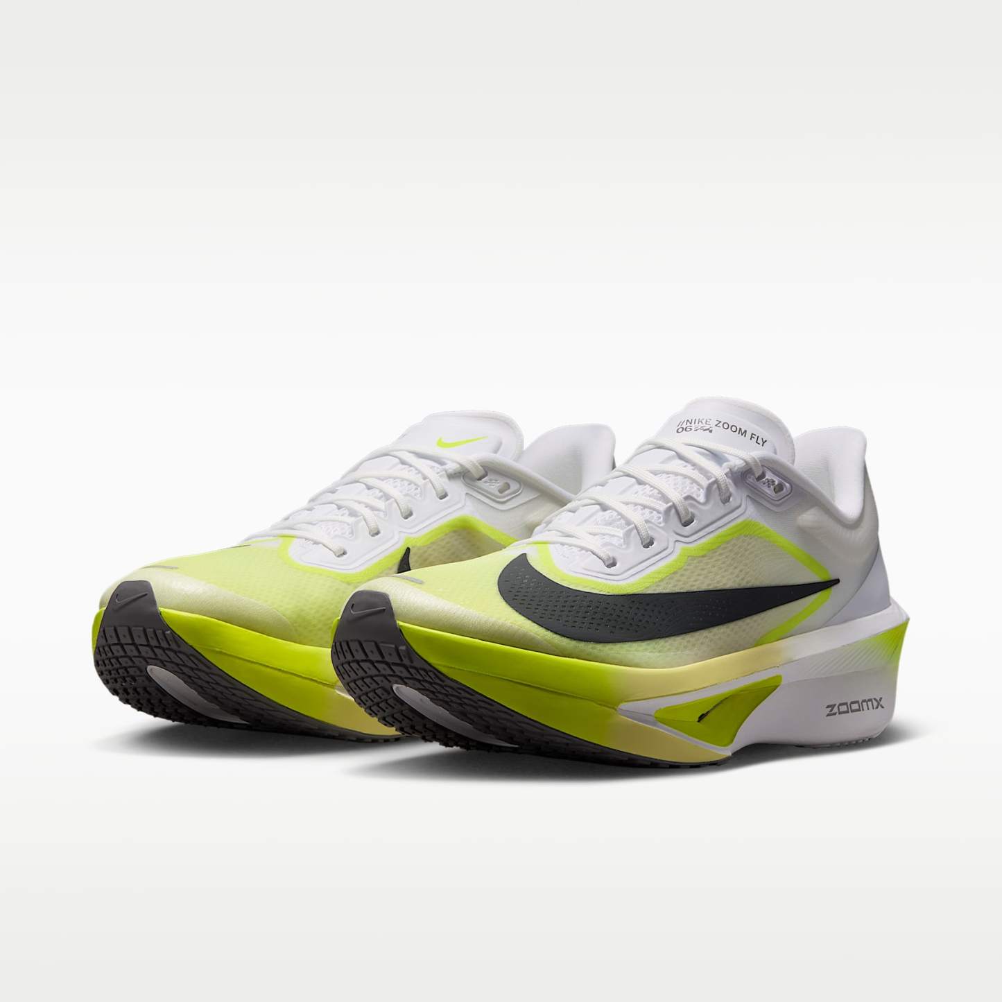 Nike Zoom Fly 6 Straßenlaufschuh für Wettkämpfe (Herren) – Weiß/Lemon Venom/Lemon Chiffon/Anthracite